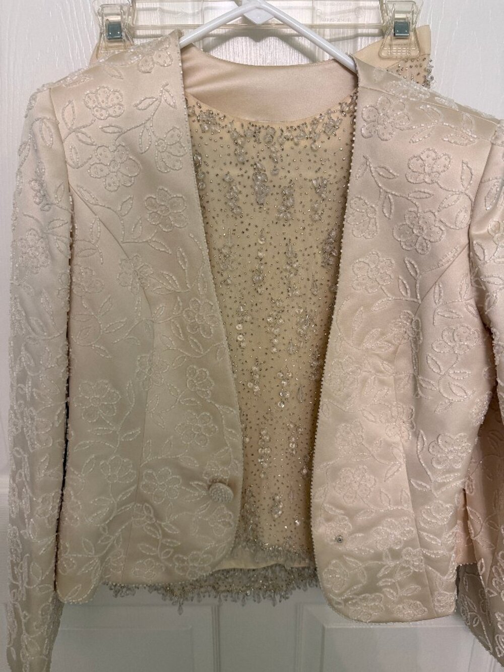 Vintage Beaded Designer Jacket, Skirt and Top